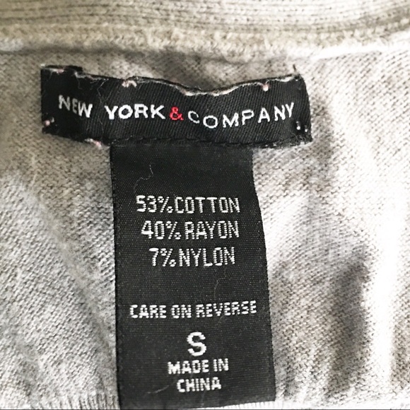 New York & Company Gray Cardigan Sweater Size S - Picture 5 of 8